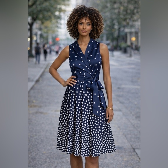 Anne Klein Dresses & Skirts - Anne Klein polka dot dress